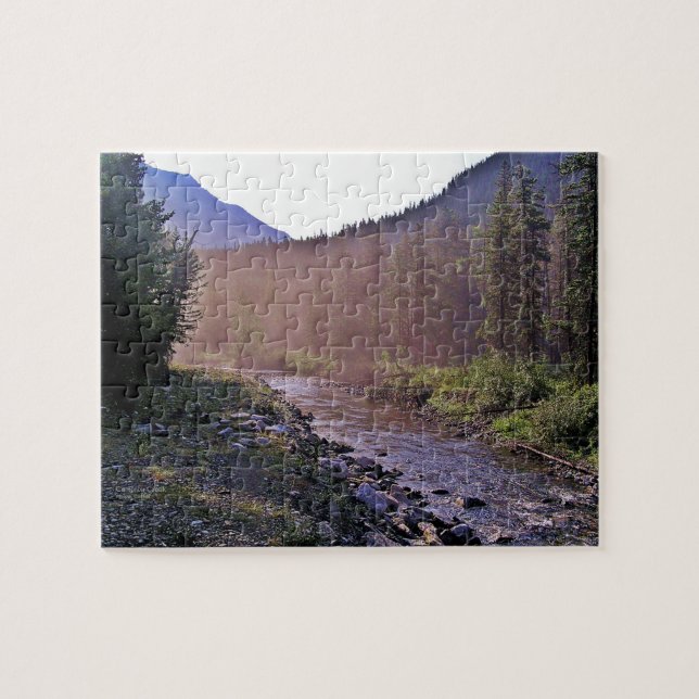 Puzzle Sunrise Cameron Creek Waterton Park, Canada (Horizontal)