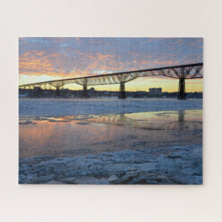 Puzzle Sunrise hivernale de promenade