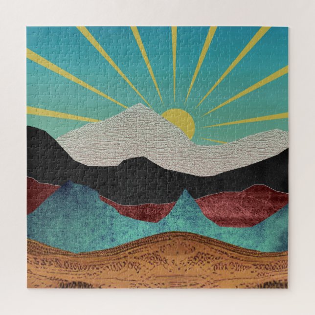 Puzzle Sunrise Imaginaire de montagne (Vertical)