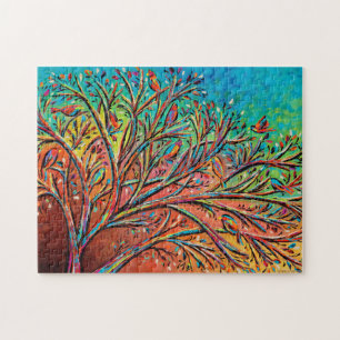 Puzzle Sunrise Treetop Birds II