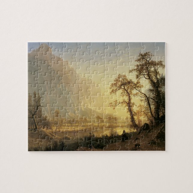 Puzzle Sunrise, Vallée de Yosemite par Albert Bierstadt (Horizontal)