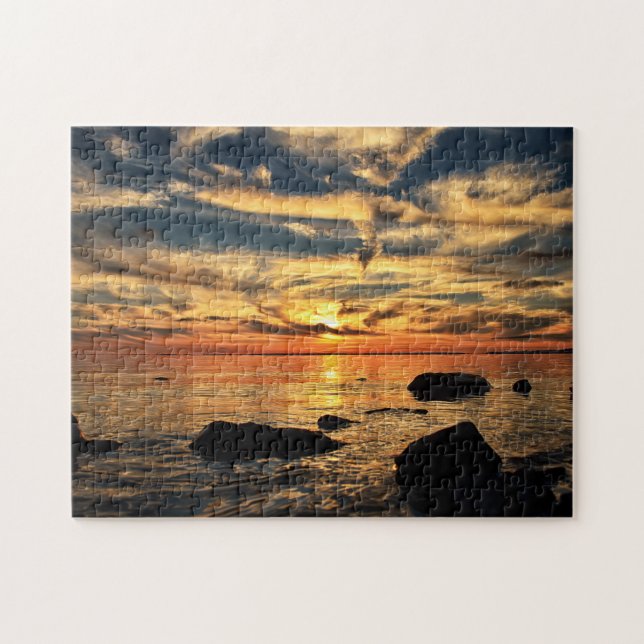 Puzzle Sunset Dorval Québec. (Horizontal)