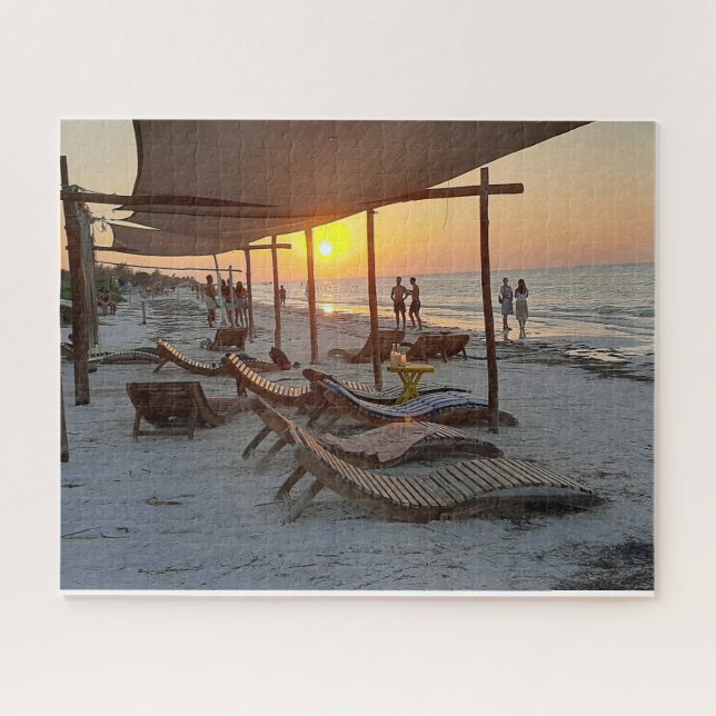 Puzzle Sunset Hammocks by the Sea (Horizontal)