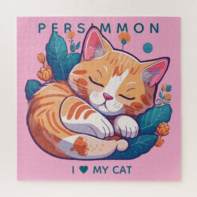 Puzzle Sunset Kitty (Vertical)