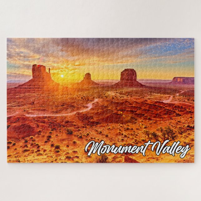Puzzle Sunset Over Monument Valley, Arizona, États-Unis (Horizontal)
