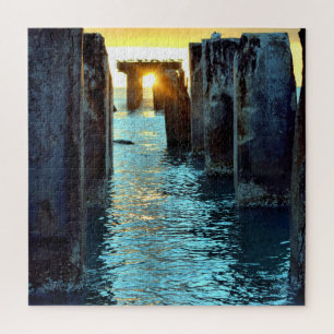 Puzzle Sunset Pier Gasparilla Island - 20x20 - 676 pcs