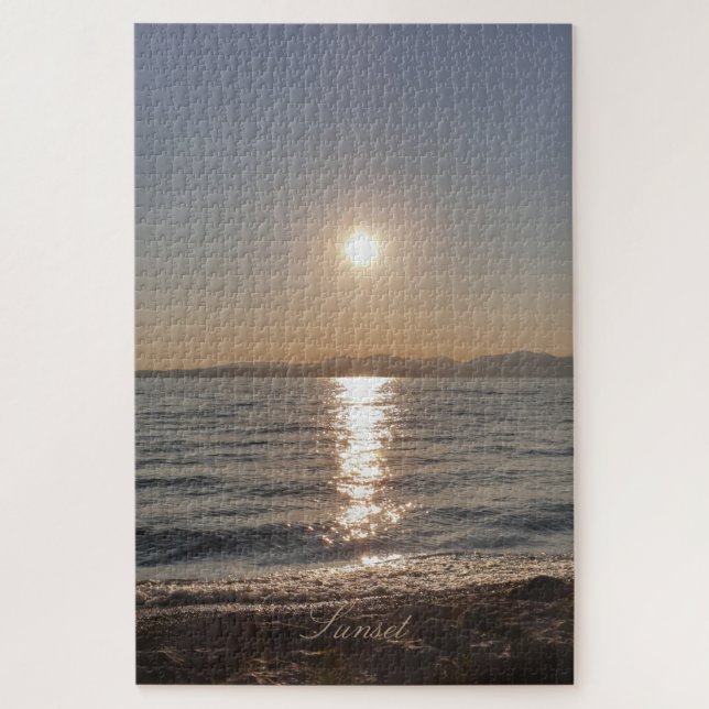 Puzzle Sunset Summer Night Beach Life Photographie (Vertical)