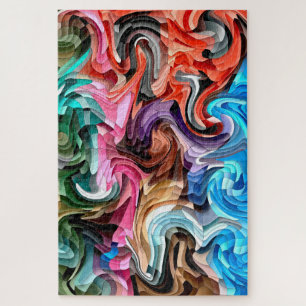 Puzzle Super coloré en mosaïque Abstraite