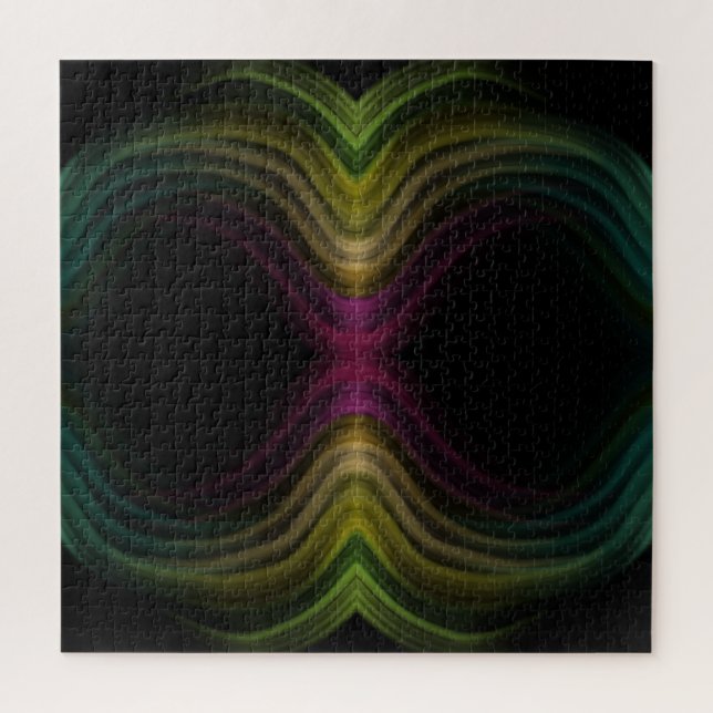 Puzzle Super coloré Motif psychédélique Abstrait Art (Vertical)