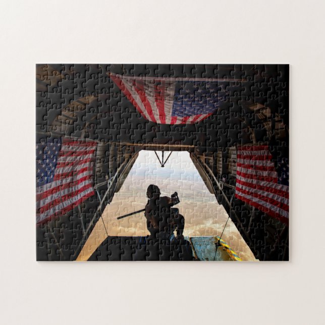 Puzzle SUPER STALLION CH-53E - DRAPEAU (11x14 POUCES) (Horizontal)