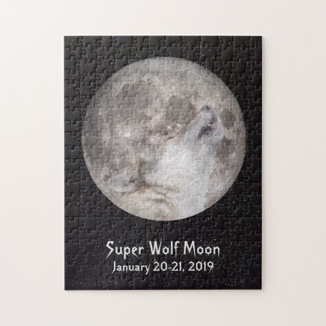 Puzzle Super Wolf Moon (Vertical)