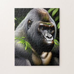 Puzzle Superbe Gorille Argent - Jungle King