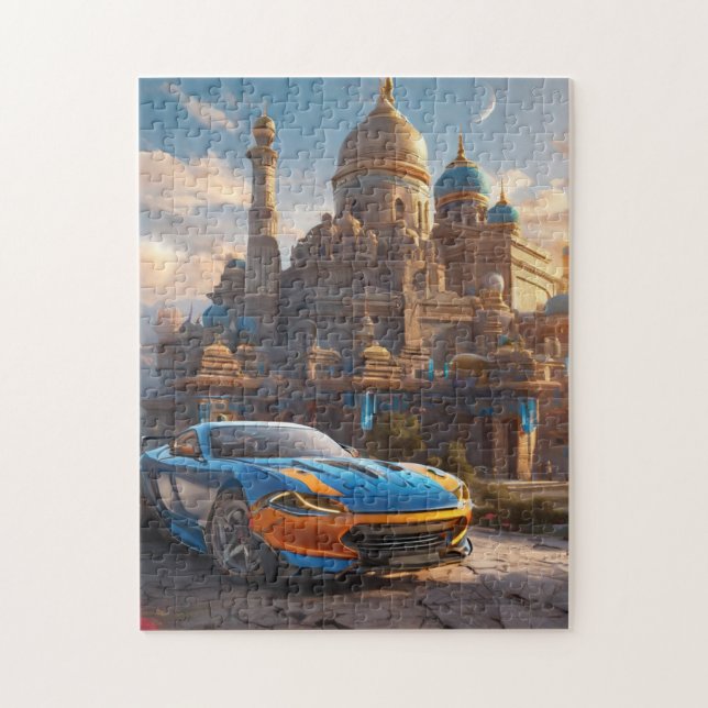 Puzzle Supercar cool beau monastère (Vertical)