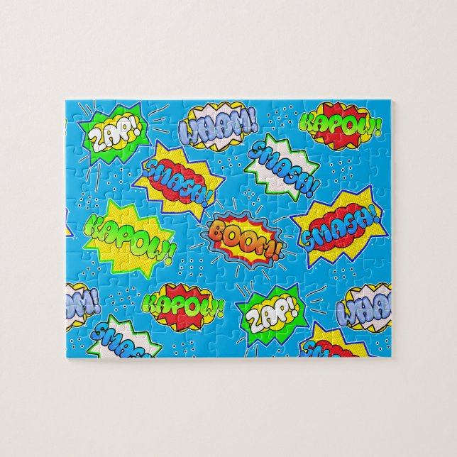 Puzzle Superhero Super Powers Colorful Kid's (Horizontal)
