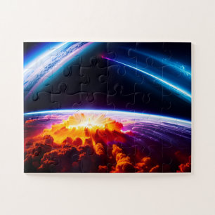 Puzzle Supernova Planet sous ciel cosmique Extraordinaire