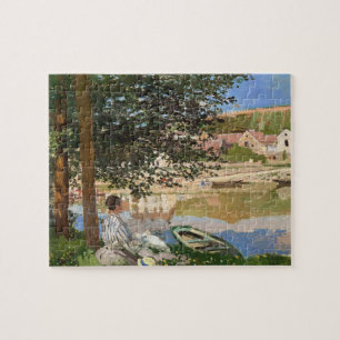 Puzzle Sur la rive de la Seine par Monet