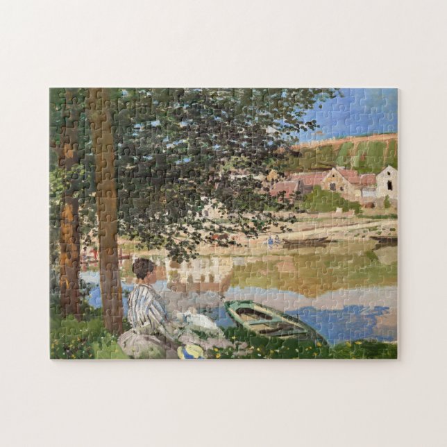 Puzzle Sur la rive de la Seine par Monet (Horizontal)