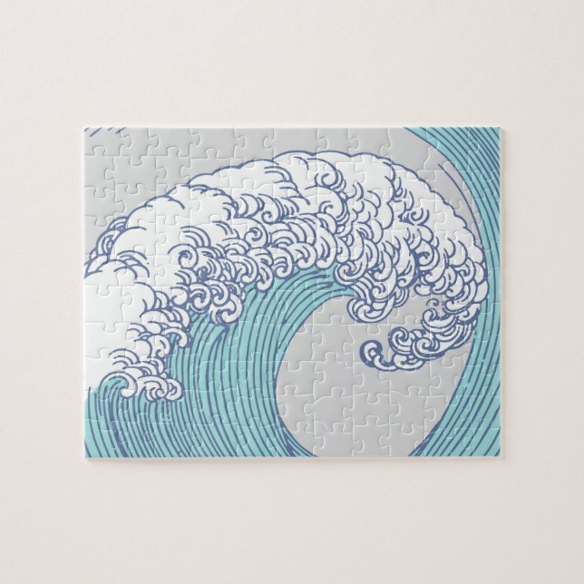 Puzzle Surf asiatique japonais Vague Art Ocean Art (Horizontal)