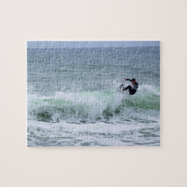Puzzle Surf en Floride - Plage de Cocoa - 8x10 (Horizontal)
