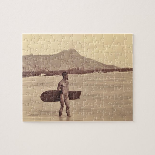 Puzzle Surfer hawaïen indigène, C. 1890 (Horizontal)