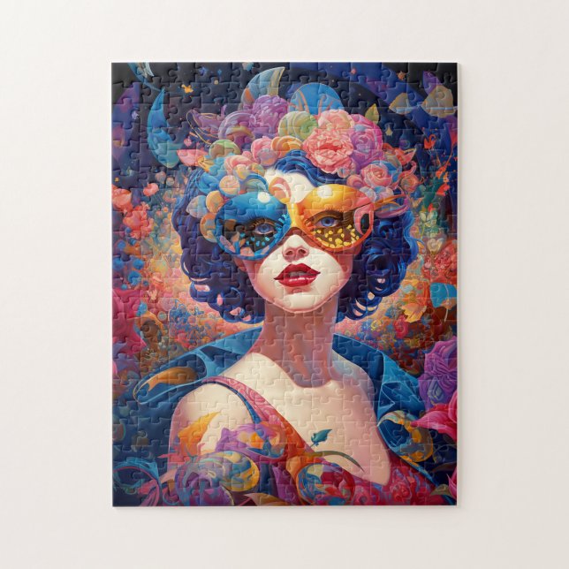 Puzzle Surreal Lady Imaginaire Art (Vertical)