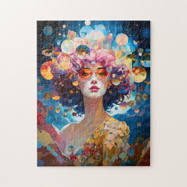 Puzzle Surreal Lady Imaginaire Art (Vertical)