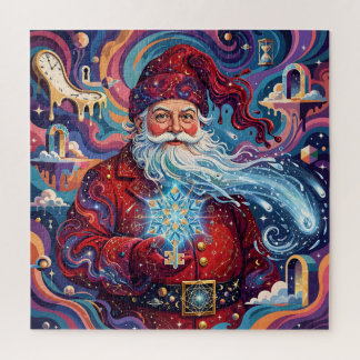 Puzzle Surreal Santa And Melting Clock