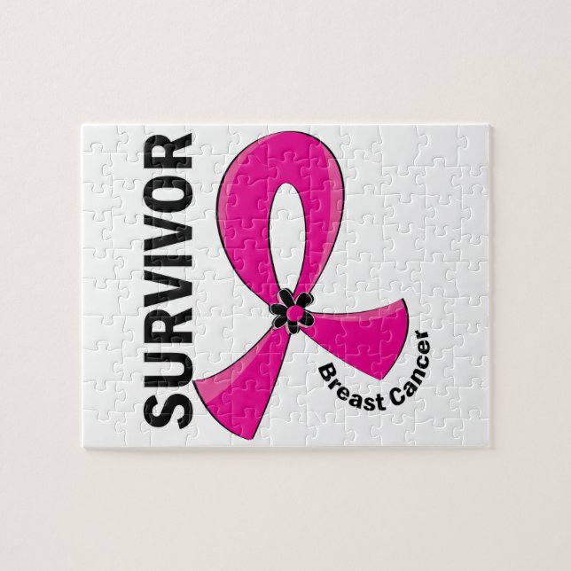 Puzzle Survivant 12 de cancer du sein (Horizontal)