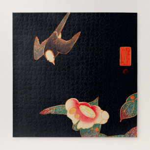 Puzzle Swallow and Camellia (1900) par Ito Jakuchu