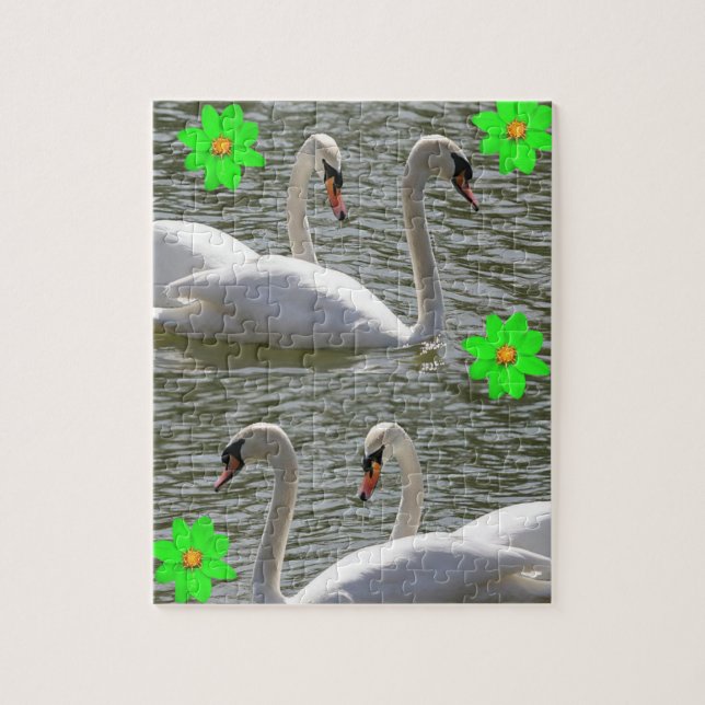Puzzle Swan (Vertical)