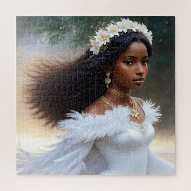 Puzzle Swan Princess Melanin Beauté (Vertical)