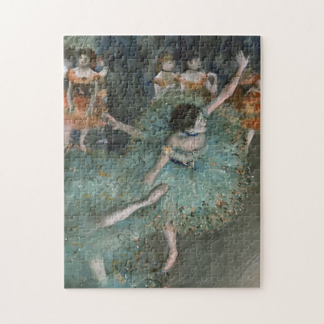 Puzzle Swaying Dancer, Danseuse en vert par Edgar Degas (Vertical)