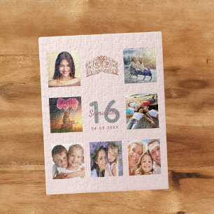 Puzzle Sweet 16 photo rose or blush rose tiara