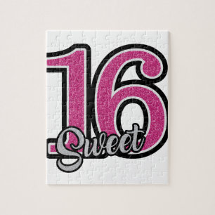 Puzzle Sweet sixteen rose