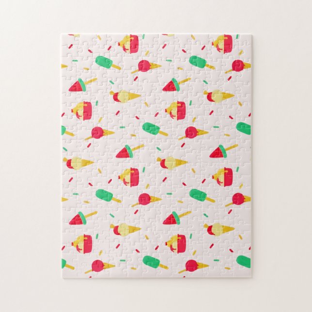 Puzzle Sweet Summer Fun Rainbow Ice Cream Sprinkings (Vertical)