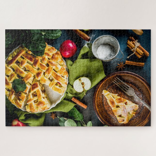 Puzzle Sweet Tasty Maison Appliquer Pie Thanksgiving Nour (Horizontal)