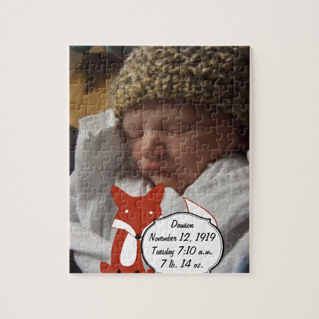 Puzzle Sweet Woodland Fox Douche Cadeaux (Vertical)