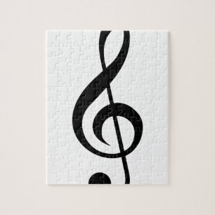 Puzzle Symbole de musical de G-Clef de clef triple