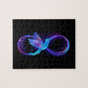 Puzzle Symbole de Neon Infinity par Glowing Hummingbird