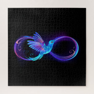 Puzzle Symbole de Neon Infinity par Glowing Hummingbird