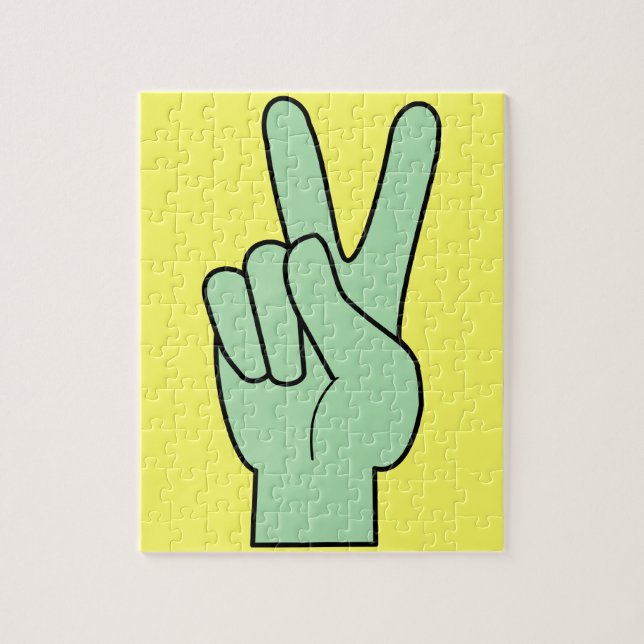 Puzzle Symbole de paix main (Vertical)