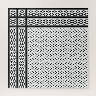 Puzzle Symbole Keffiyeh de la Palestine Motif de résistan