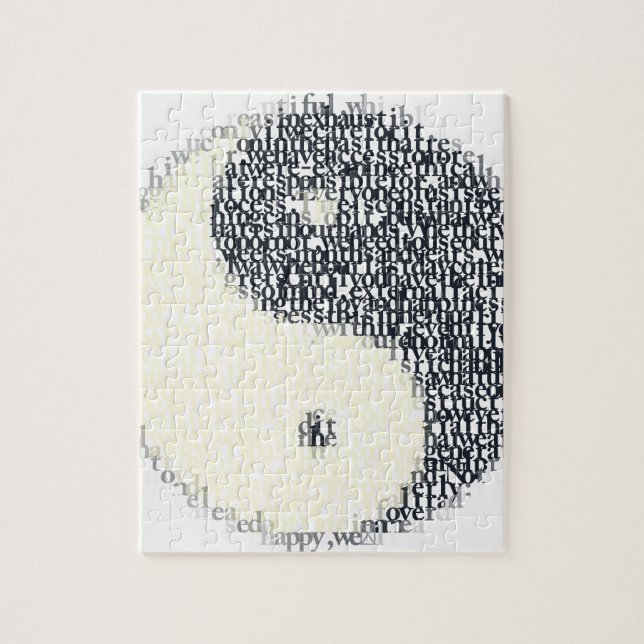 Puzzle symbole typographique du yin-yang (Vertical)