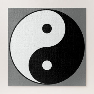 Puzzle SYMBOLE YIN ET Yang (Taijitu taoïste chinois)