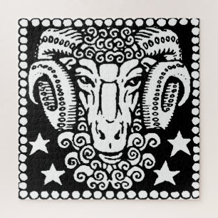 Puzzle SYMBOLE Zodiaque D'Horoscope D'Astrologie Aries