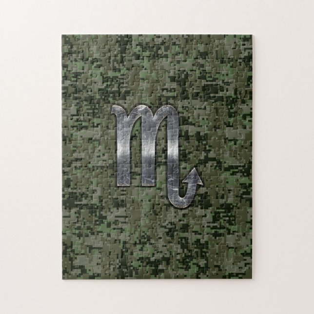 Puzzle SYMBOLE Zodiaque Scorpio Camion numérique bois (Vertical)