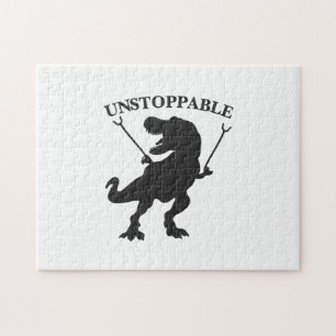Puzzle T-rex unstoppable - Choose background color