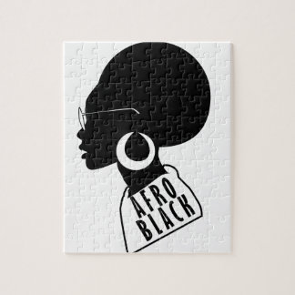 Puzzle T-shirt AFRO de cadeau de noir d'Afro-américain
