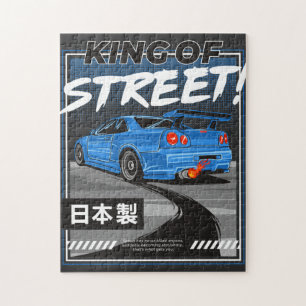 Puzzle T-shirt de conception GTR de Nissan Skyline
