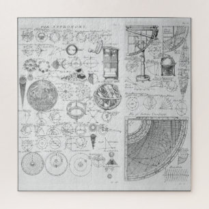 Puzzle Table d'astronomie ~ Cyclopaedia ~ Chambre Ephraïm